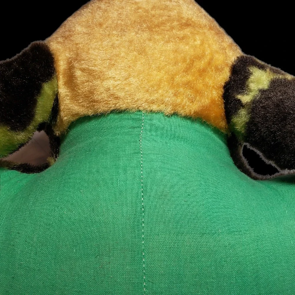 Vintage Benjie Toy Plush Frog Stuffed Animal Los Angeles CA Carnival‎ Prize